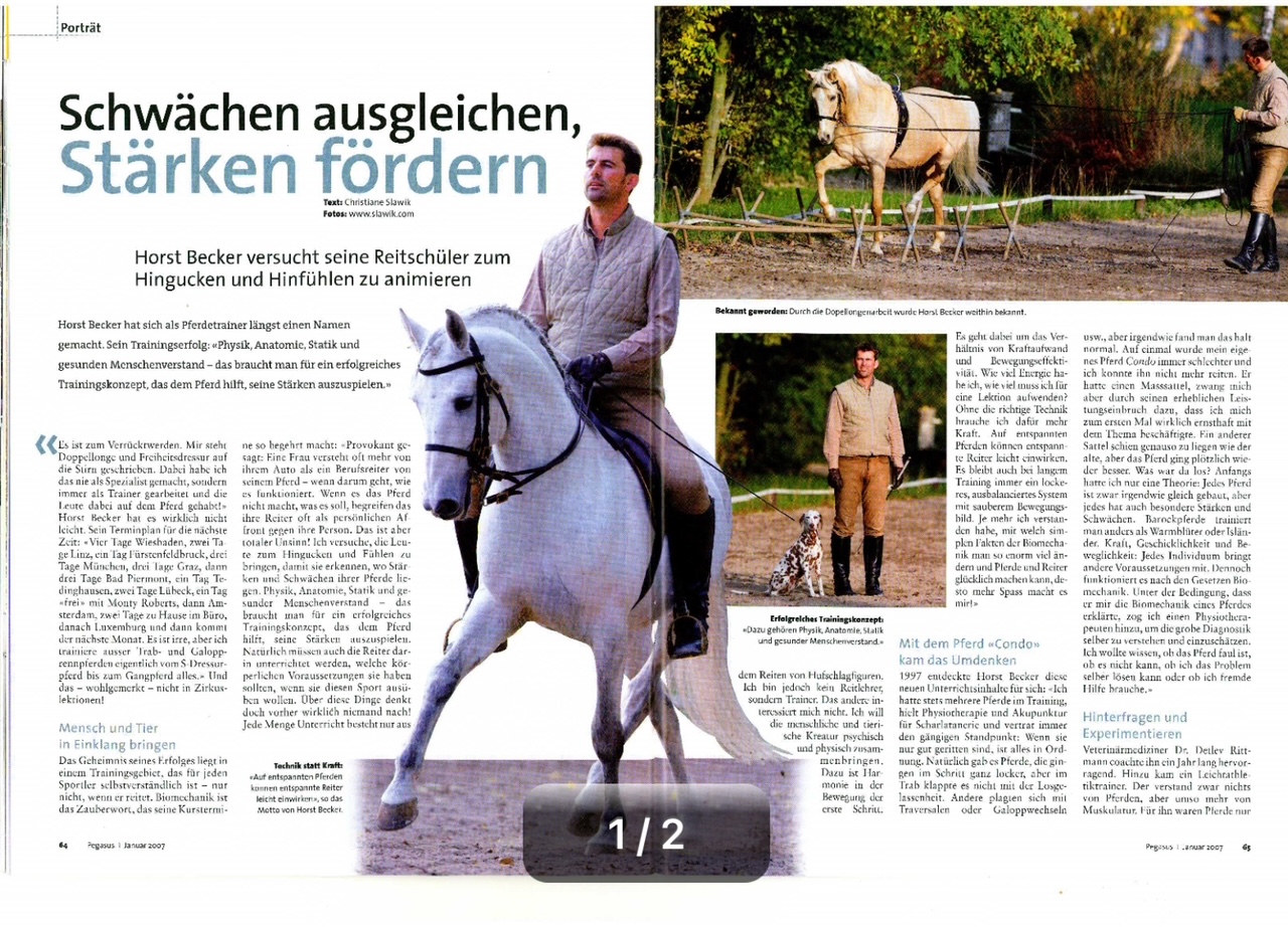 Presse Porträt - Horst Becker